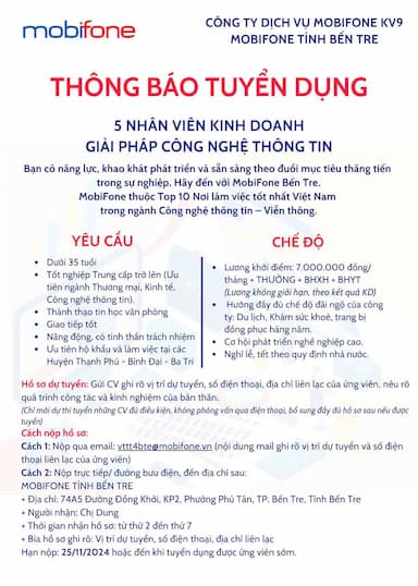 lĩnh vực hoạt động